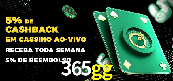 Promoções do cassino ao Vivo 365gg